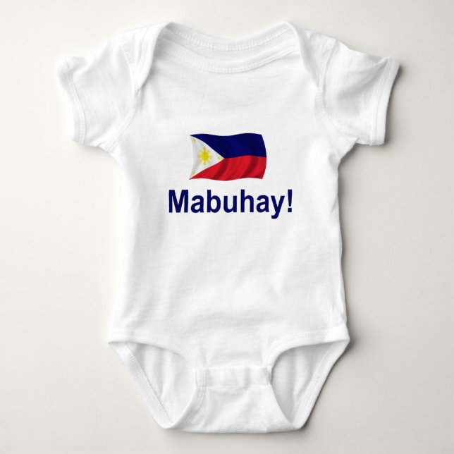 Filipino Mabuhay! Baby Strampler (Vorderseite)
