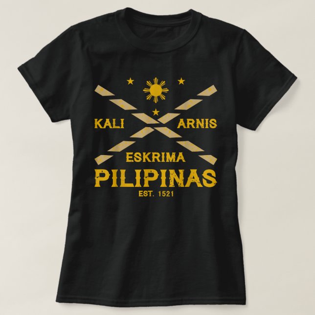 Filipino Martial Art Eskrima Kali Arnis T-Shirt (Design vorne)