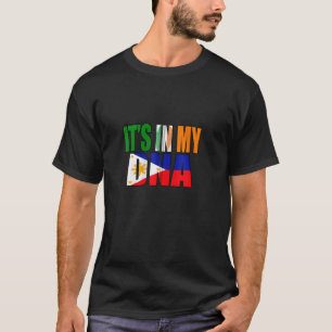 Filipino-Mix-DNA-Flagge - Kulturerbe Zip T-Shirt