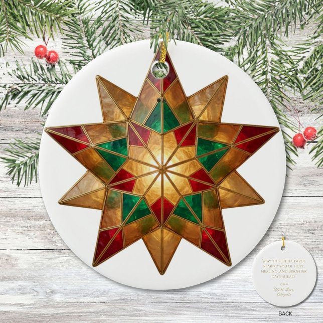 Filipino Parol Christmas Blessing Keepsake Keramik Ornament (Von Creator hochgeladen)