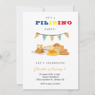 Filipino Party Einladung Filipino
