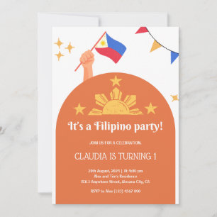 Filipino Party Einladung Geburtstagsessen einladen