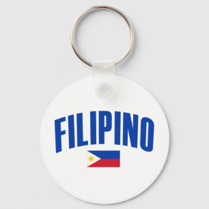 Filipino Philippinische Flagge Schlüsselanhänger