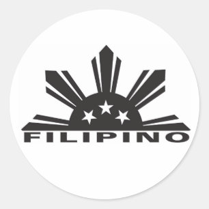 Filipino Pino Pride Runder Aufkleber