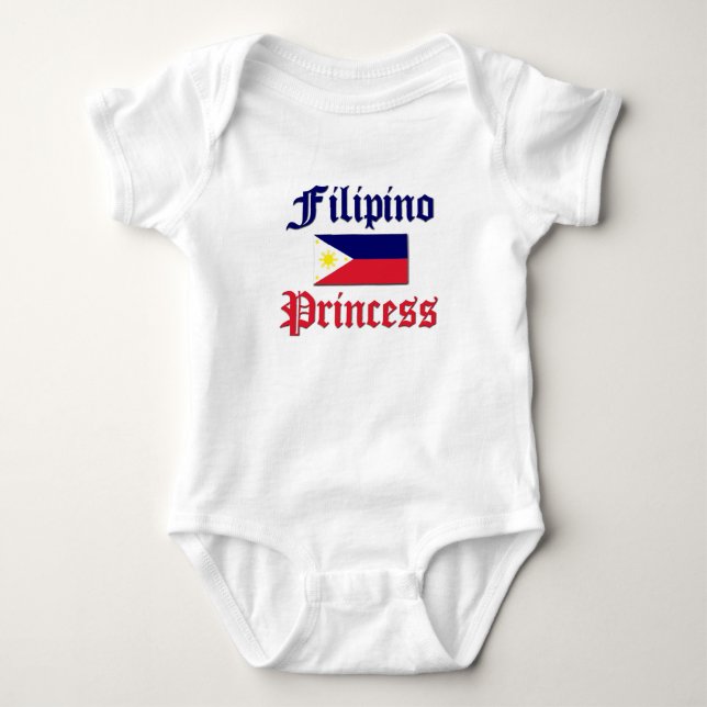 Filipino Princess Baby Strampler (Vorderseite)