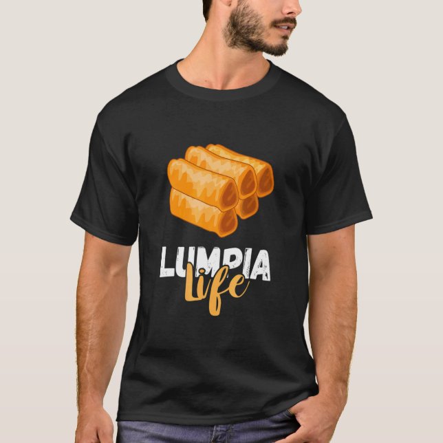 Filipino Spring Roll Lumpio Feinschmecker Lounge T-Shirt (Vorderseite)