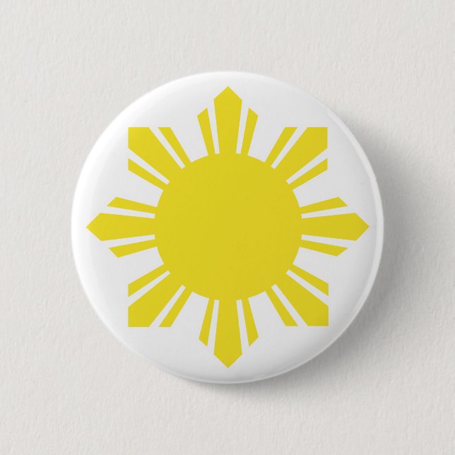 Filipino Sun - Gelb Button (Vorderseite)