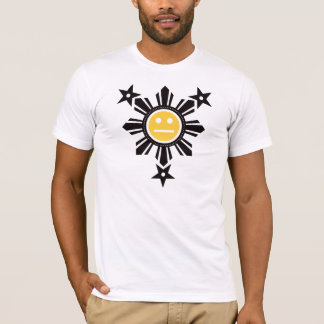 Filipino Sun und Stern-Gesicht - Schwarzes und T-Shirt
