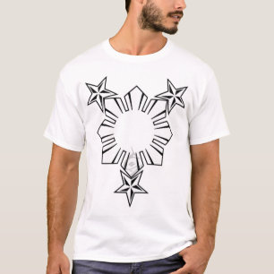 Filipino Sun und Stern-Shirt T-Shirt