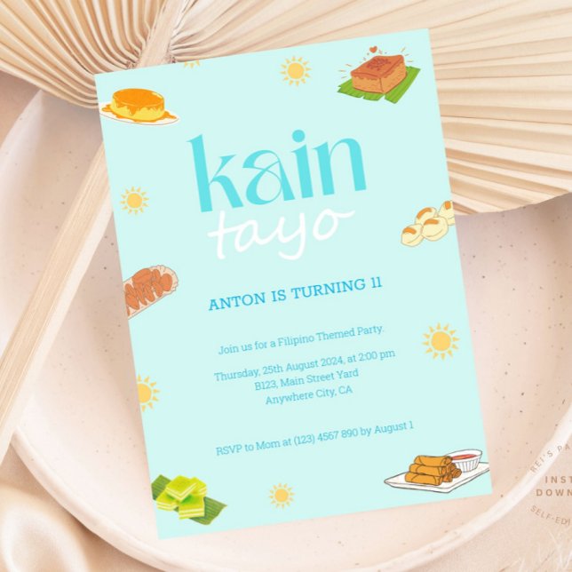 Filipino Thema Geburtstag Einladung Pinoy Party (Von Creator hochgeladen)