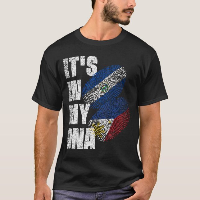 Filipino und salvadorianische Mix Heritage T-Shirt (Vorderseite)