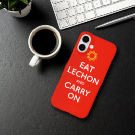 Filipino-Version 'Lechon' von Keep Calm and Carry iPhone 16 Plus Hülle