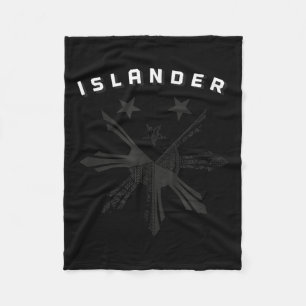 Filipino Warrior Hawaiian Polynesischer Stammestat Fleecedecke