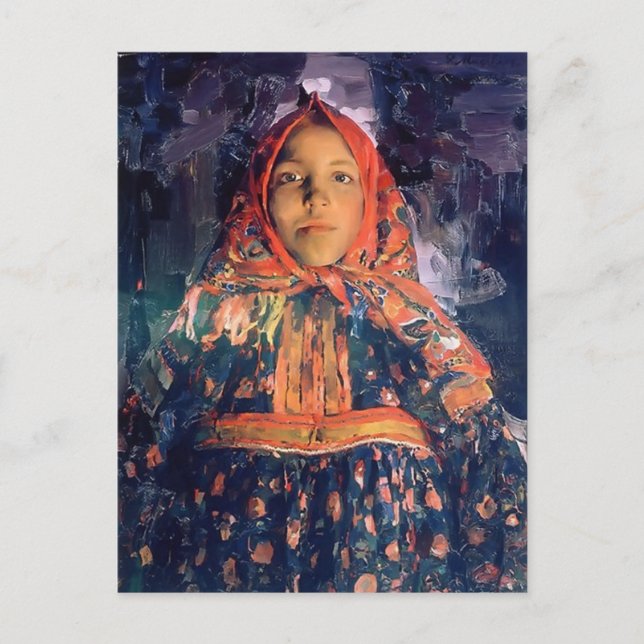 Filipp Malyavin - Verka Postkarte (Vorderseite)