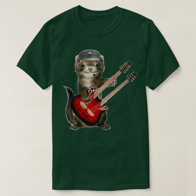 Filk Ferret und Medusa T-Shirt (Design vorne)