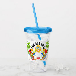 Fill and Chill Parrot Tumbler Acryltrinkbecher