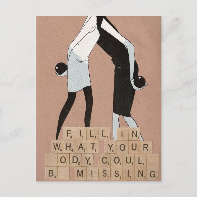Fill in what your body could be missing postkarte (Vorderseite)