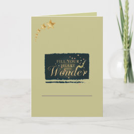 Fill Your Heart With Wonder – Elegant Christmas Karte