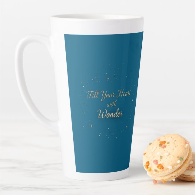 Fill Your Heart With Wonder Elegant Christmas Milchtasse (Beispiel)