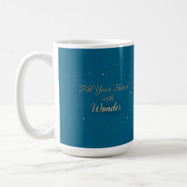 Fill Your Heart With Wonder Elegant Christmas Mug Kaffeetasse