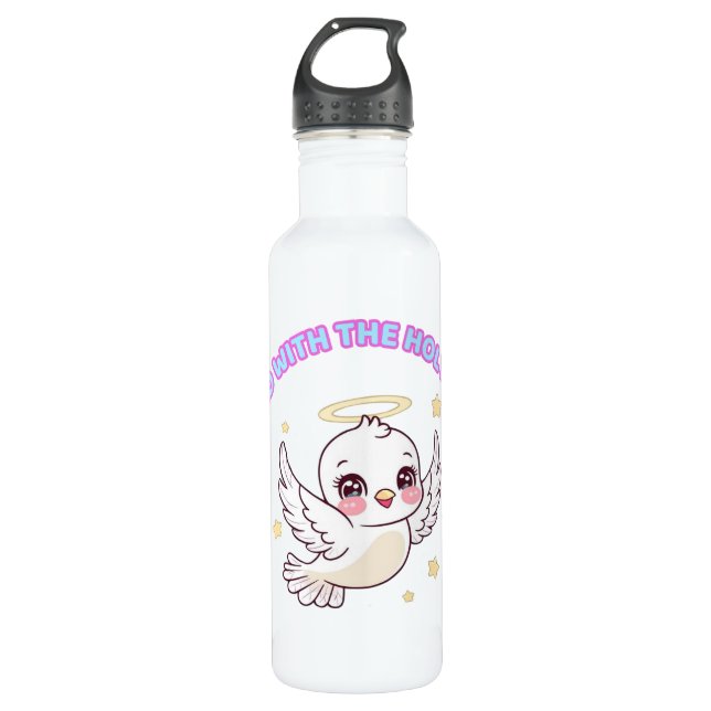 – “Filled with the Holy Spirit”Girls Edition Edelstahlflasche (Vorderseite)