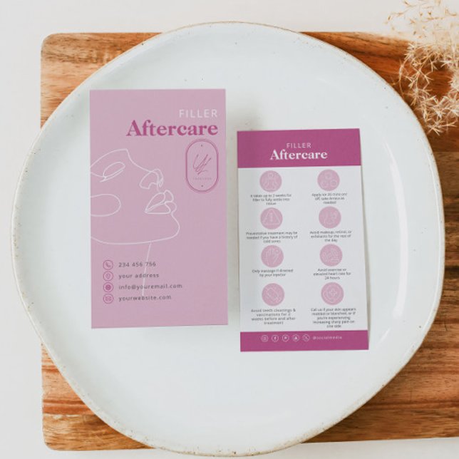 Filler Injections Aftercare Card Do Don't (Von Creator hochgeladen)