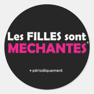 Filles Runder Aufkleber