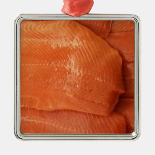 Filleted Salmon Silbernes Ornament
