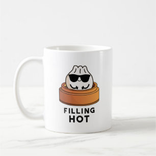 Filling Hot Funny Dumpling Pun Kaffeetasse