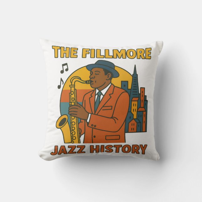 Fillmore Jazz History Throw Kissen (Vorderseite)