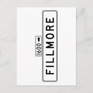 Fillmore St., San Francisco Street Sign Postkarte