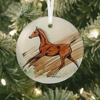 Filly by Hevener Ornament Aus Glas