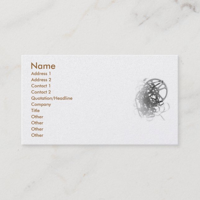 Film #1 Visitenkarte (Vorderseite)