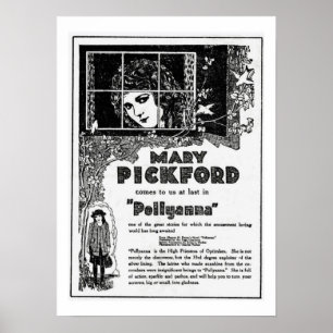 Film-Anzeigen-Druck Mary Pickfords Pollyanna Poster