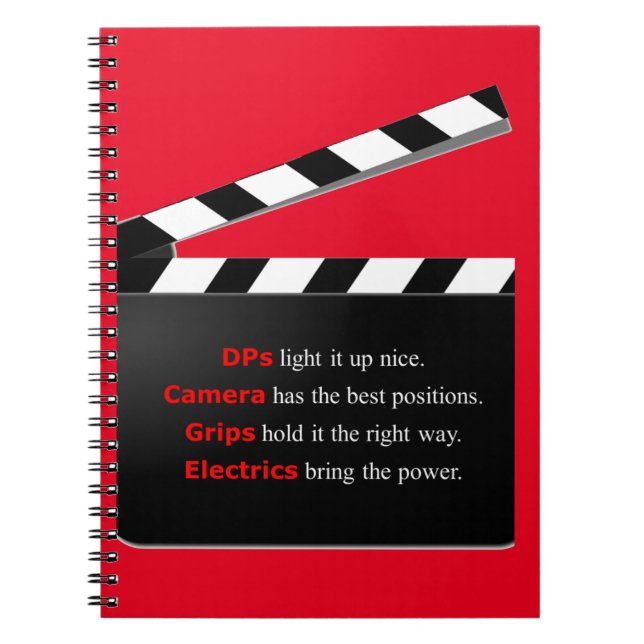 Film Crew DIRECTOR ist ein Wrap Notizblock (Vorderseite)