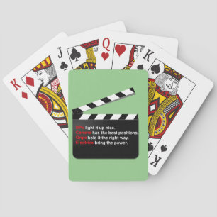 Film Crew Director's Deck on the Movies Spielkarten