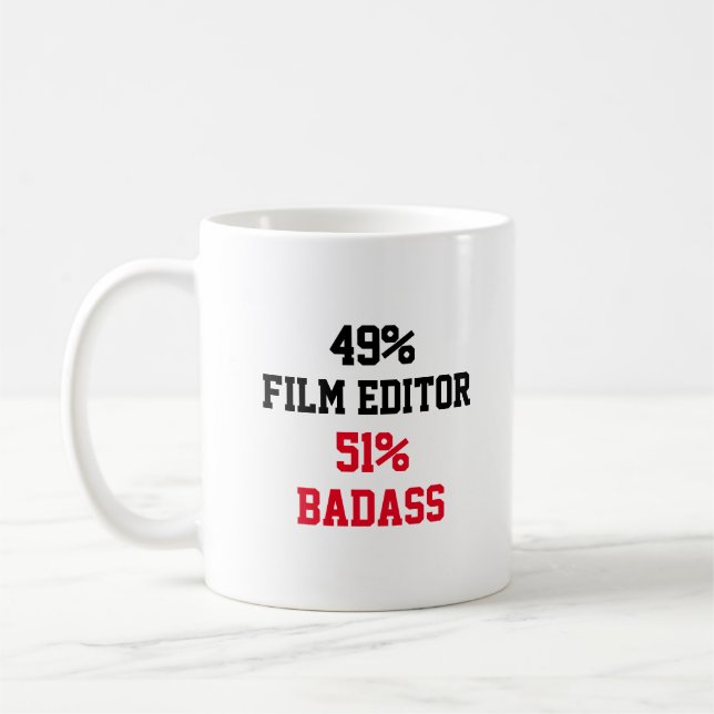 Film Editor Badass Kaffeetasse (Links)