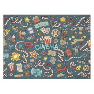 Film-Fan-Kino-Theater-Entwurf Tischdecke