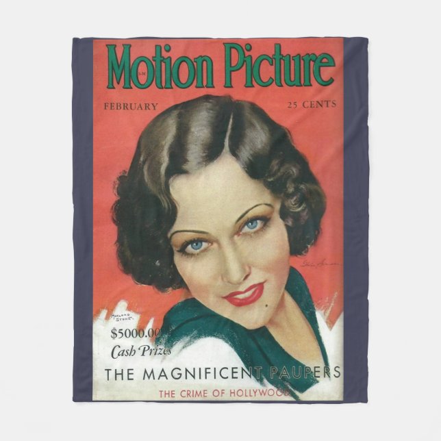 Film Februar 1931 Gloria Swanson Cover Fleecedecke (Vorderseite)