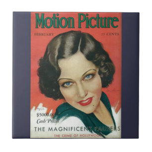 Film Februar 1931 Gloria Swanson Cover Fliese