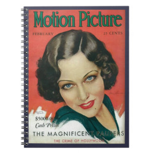 Film Februar 1931 Gloria Swanson Cover Notizblock