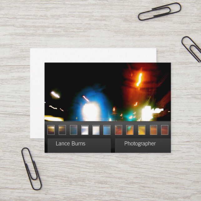 Film Foto Fotograf Visitenkarte (Vorderseite/Rückseite Beispiel)