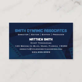 Film-Frühlings-Blau-Visitenkarte Visitenkarte