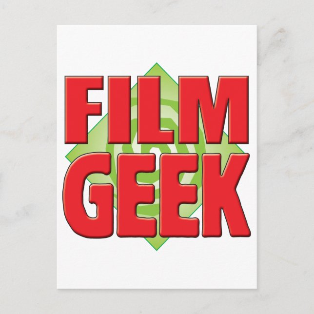Film Geek v2 Postkarte (Vorderseite)