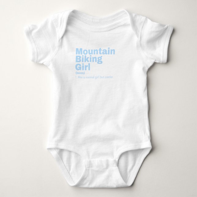 Film Girl - Mountainbiking Baby Strampler (Vorderseite)
