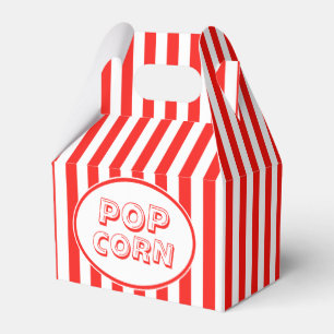 Film-Imbiss-Bar-roter und weißer Pop-Mais Geschenkschachtel