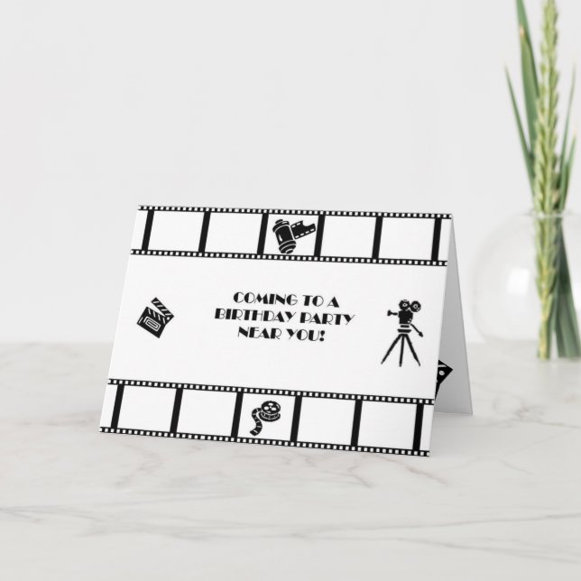 film invitation dankeskarte (Vorderseite)