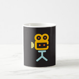 Film Kamera Icon Minimale Film Ausrüstung Kaffeetasse