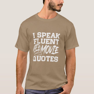 Film-Liebhaber Ich spreche fließend Filmzitate Fre T-Shirt