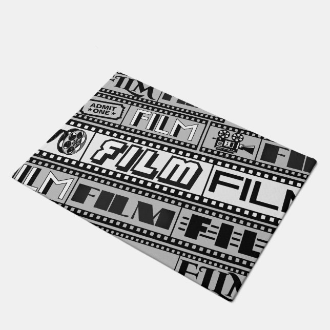 [ FILM ] Logos Filmstrip Door Mat Fußmatte (Schrägansicht)